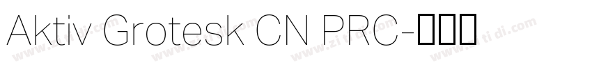 Aktiv Grotesk CN PRC字体转换